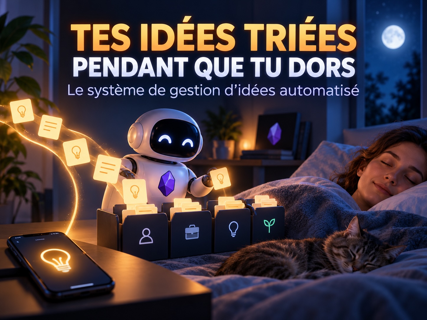 TES IDÉES TRIÉES PENDANT QUE TU DORS — Le système de gestion d'idées automatisé